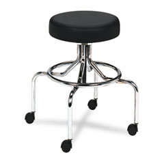 SAFCO Products Screw Lift Stool with High Base, Supports Up to 250 lb, 33