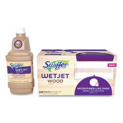 Procter & Gamble WetJet System Wood Cleaning-Solution Refill with Mopping Pads, Unscented, 1.25 L Bottle