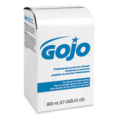Go-Jo Premium Lotion Soap, Waterfall, 800 mL Bag-in-Box Refill, 12/Carton