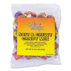 Office Snax, Inc. Candy Assortments, Soft and Chewy Candy Mix, 1 lb Bag