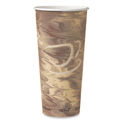 Dart Single-Sided Poly Paper Hot Cups, 24 oz, Brown, 25/Bag, 20 Bags/Carton