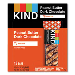 Kind Plus Nutrition Boost Bar, Peanut Butter Dark Chocolate/protein, 1.4 Oz, 12/box