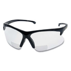 Kimberly Clark V60 30-06 Readers Safety Sunglasses, Nylon Black Frame, Clear Polycarbonate Lens, 6/Box