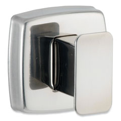 Bobrick Washroom Robe Hook, Stainless Steel, Bright Polished