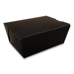 Southern Champion Tray ChampPak Carryout Boxes, 7.75 x 5.5 x 3.5, Black, Paper, 160/Carton