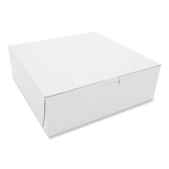 Southern Champion Tray White One-Piece Non-Window Bakery Boxes, 9 x 9 x 3, White, Paper, 250/Carton