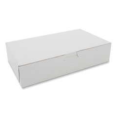 Southern Champion Tray White One-Piece Non-Window Bakery Boxes, 10 x 6 x 2.25, White, Paper, 250/Carton