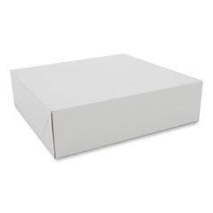 Southern Champion Tray Clay-Coated Donut Boxes, 9 x 9 x 2.5, White, Paper, 150/Carton