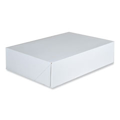Southern Champion Tray Clay-Coated Donut Boxes, 14 x 10 x 3.5, White, Paper, 125/Carton
