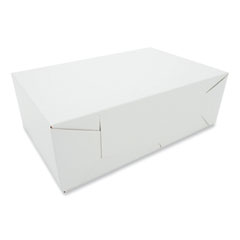 Southern Champion Tray Two-Piece Sausage and Meat-Patty Boxes, 12 x 7.75 x 4.06, White, Paper, 100/Carton