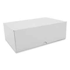 Southern Champion Tray Two-Piece Sausage and Meat-Patty Boxes, 12.12 x 7.87 x 4, White, Paper, 125/Carton