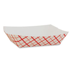 Southern Champion Tray Paper Food Baskets, 6 oz Capacity, 4.29 x 2.85 x 1.09, Red/White, Paper, 1,000/Carton