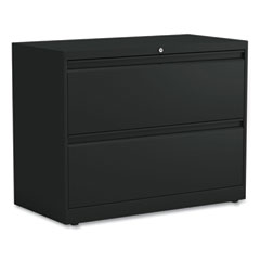 Alera Lateral File, 2 Legal/Letter-Size File Drawers, Black, 36