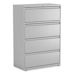 Alera Lateral File, 4 Legal/Letter-Size File Drawers, Light Gray, 36