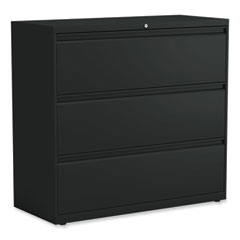 Alera Lateral File, 3 Legal/Letter/A4/A5-Size File Drawers, Black, 42