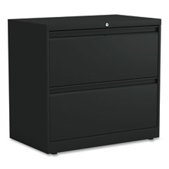 Alera Lateral File, 2 Legal/Letter-Size File Drawers, Black, 30
