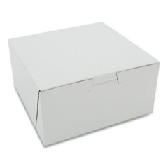 Southern Champion Tray White One-Piece Non-Window Bakery Boxes, Standard, 3 x 6 x 6, White, Paper, 250/Carton