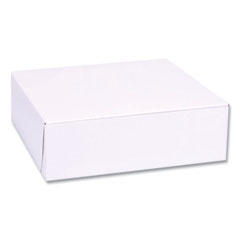 Southern Champion Tray White One-Piece Non-Window Bakery Boxes, Standard, 8 x 2.5 x 8, White, Paper, 250/Bundle