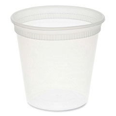 Pactiv Evergreen Corporation Newspring DELItainer Microwavable Container, 24 oz, 4.55 x 4.55 x 4.35, Clear, Plastic, 480/Carton