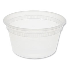 Pactiv Evergreen Corporation Newspring DELItainer Microwavable Container, 12 oz, 4.55 x 4.55 x 2.45, Clear, Plastic, 480/Carton