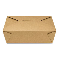 General Reclosable Kraft Take-Out Box, 76 Oz, Paper, 200/carton