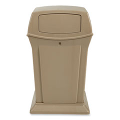 Rubbermaid Ranger Fire-Safe Container, 45 gal, Structural Foam, Beige