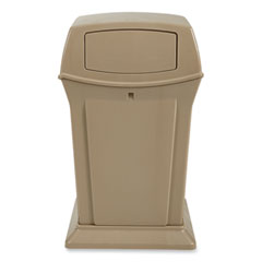 Rubbermaid Ranger Fire-Safe Container, 35 gal, Structural Foam, Beige