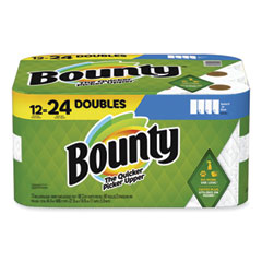 Procter & Gamble Select-a-Size Kitchen Roll Paper Towels, 2-Ply, 5.9 x 11, White, 90 Sheets/Double Roll, 12 Rolls/Carton