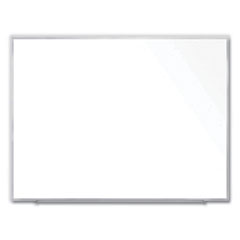 Ghent Manufacturing, Inc. Magnetic Porcelain Whiteboard with Aluminum Frame, 72.5 x 60.47, White Surface, Satin Aluminum Frame, Ships in 7-10 Bus Days
