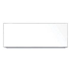Ghent Manufacturing, Inc. Magnetic Porcelain Whiteboard with Aluminum Frame, 144.59 x 60.47, White Surface, Satin Aluminum Frame,Ships in 7-10 Bus Days