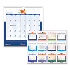 House Of Doolittle Recycled Seasonal Wall Calendar, Illustrated Seasons Artwork, 12 x 12, 12-Month (Jan to Dec): 2024