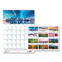 House Of Doolittle Earthscapes Recycled Monthly Wall Calendar, Scenic Beauty Photography, 12 x 16.5, White Sheets, 12-Month (Jan-Dec): 2024