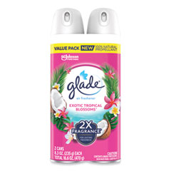 SC Johnson Air Freshener, Tropical Blossoms Scent, 8.3 oz, 2/Pack, 3 Packs/Carton