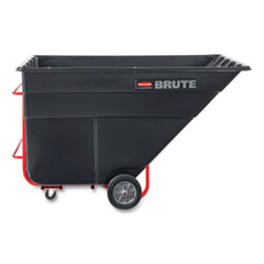 Rubbermaid BRUTE Rotomolded Tilt Truck, 504 gal, 2,300 lb Capacity, Plastic, Black