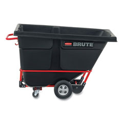 Rubbermaid BRUTE Rotomolded Tilt Truck, 0.5 cu yd, 850 lb Capacity, Plastic, Black