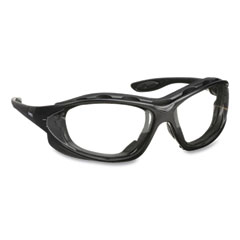 Honeywell Environmental Seismic Sealed Eyewear, Black Polycarbonate Frame, Clear Polycarbonate Lens