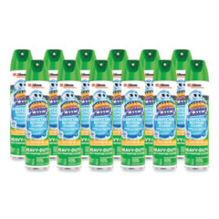 SC Johnson Disinfectant Restroom Cleaner Ii, Rain Shower Scent, 25 Oz Aerosol Spray, 12/carton
