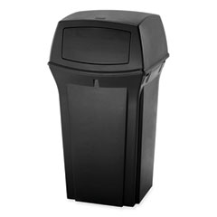 Rubbermaid Ranger Fire-Safe Container, 45 gal, Structural Foam, Black