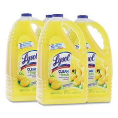 Reckitt Benckiser Clean And Fresh Multi-Surface Cleaner, Sparkling Lemon And Sunflower Essence, 144 Oz Bottle, 4/carton