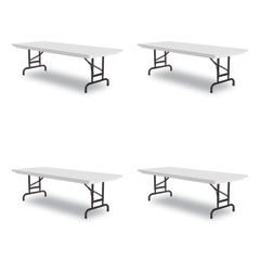 Correll, Inc. Adjustable Folding Tables, Rectangular, 96