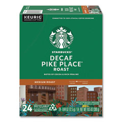 Keurig Pike Place Decaf Coffee K-Cups Pack, 24/box