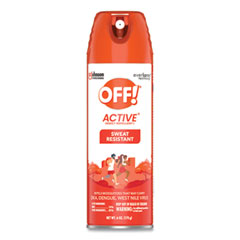 SC Johnson ACTIVE Insect Repellent, 6 oz Aerosol Spray, 12/Carton