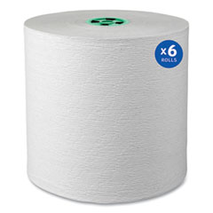 Kimberly Clark Hard Roll Paper Towels with Premium Absorbency Pockets with Colored Core, Green Core, 1-Ply, 7.5