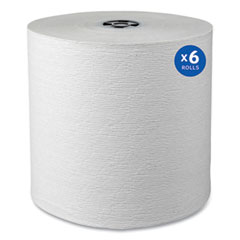 Kimberly Clark Hard Roll Paper Towels with Premium Absorbency Pockets with Colored Core, Gray Core, 1-Ply, 7.5