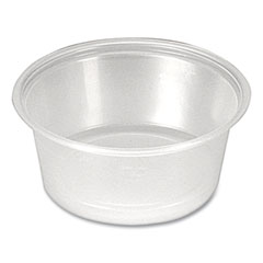 Fabri-Kal Portion Cups, 1.5 oz, Clear, 250/Sleeve, 10 Sleeves/Carton