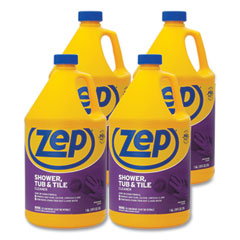 Zep Inc. Shower Tub and Tile Cleaner, Pleasant Scent, 1 gal, 4/Carton