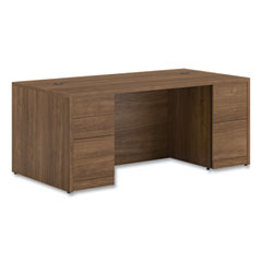 Hon Company 10500 Series Double Full-Height Pedestal Desk, Left: Box/Box/File, Right: File/File, 72