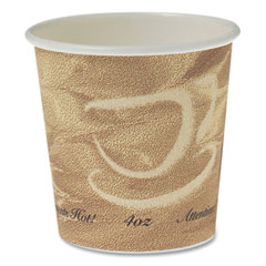 Dart Single Sided Poly Paper Hot Cups, 4 Oz, Mistique Design, 1,000/carton