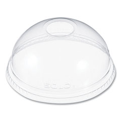 Dart Ultra Clear Dome Cold Cup Lids, Fits 16 Oz To 24 Oz Cups, Pet, Clear, 100/pack