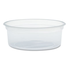 Dart MicroGourmet Food Container, 8 oz, 4.1 Diameter x 1.14 h, Clear, Plastic, 500/Carton